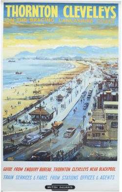 BR Poster, "Thornton Cleveleys - On the bracing Lancashire Coast", by John S Smith, D/R size. A