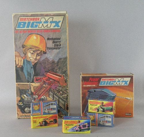 A Matchbox 'Big MX' boxed mechanised Quarry Site and Traxcavator, No.BM-5 the model appears complete