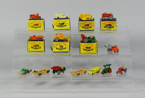 A group of fifteen Matchbox miniature models, some boxed, boxed examples include a No.2 Dump