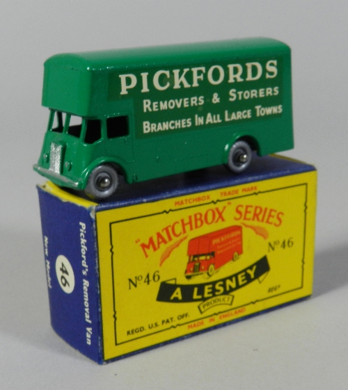 A boxed Matchbox Series No.46 Pickfords Removal Van the model in line drawing box marked 'New