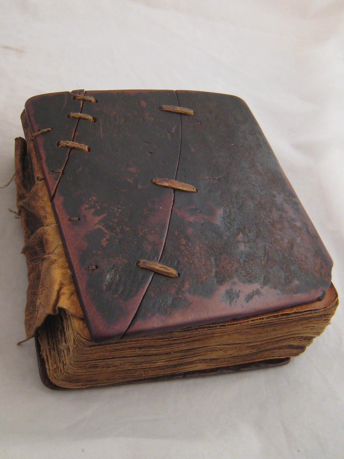 A Coptic Ethiopian rough hide bound vellum Bible in protective hide case, probably 17th. c.