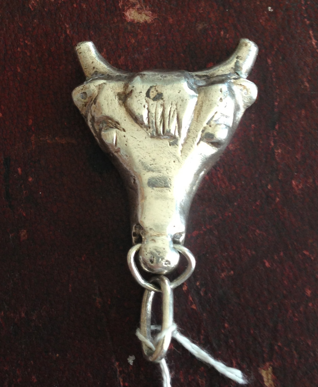 Bulls head key fob for Taurus 1984, 2.1ozs.