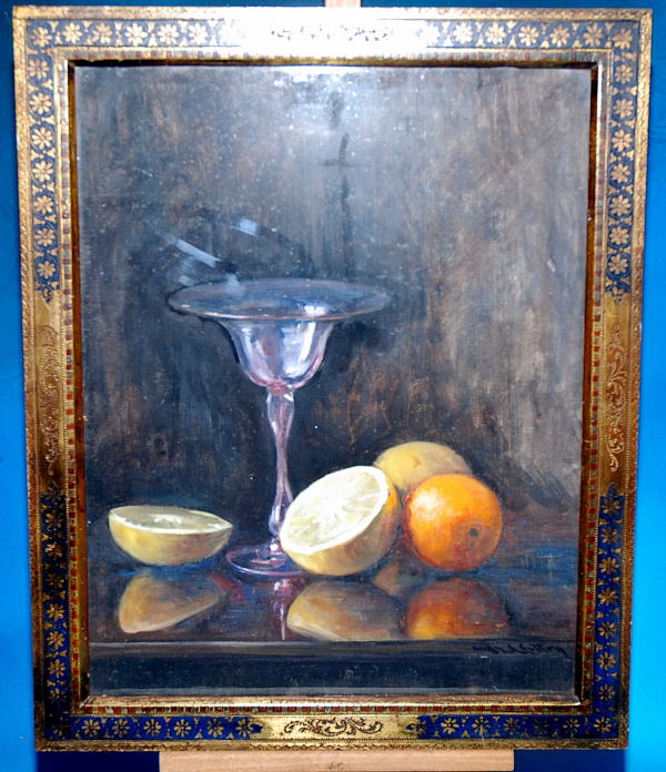 MODERN DUTCH STILL LIFE, OIL ON CANVAS, BEARING SIGNATURE MRS. SYDNEY COTTON (AR)