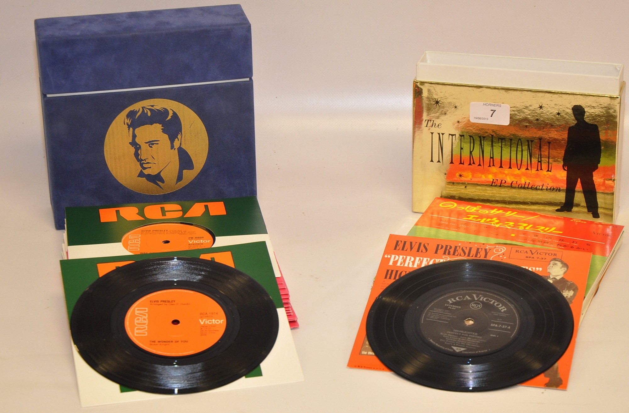 ELVIS - `THE INTERNATIONAL EP COLLECTION`. BOXED SET OF 11 EPS. PLUS ELVIS `THE UK NO.1 SINGLES