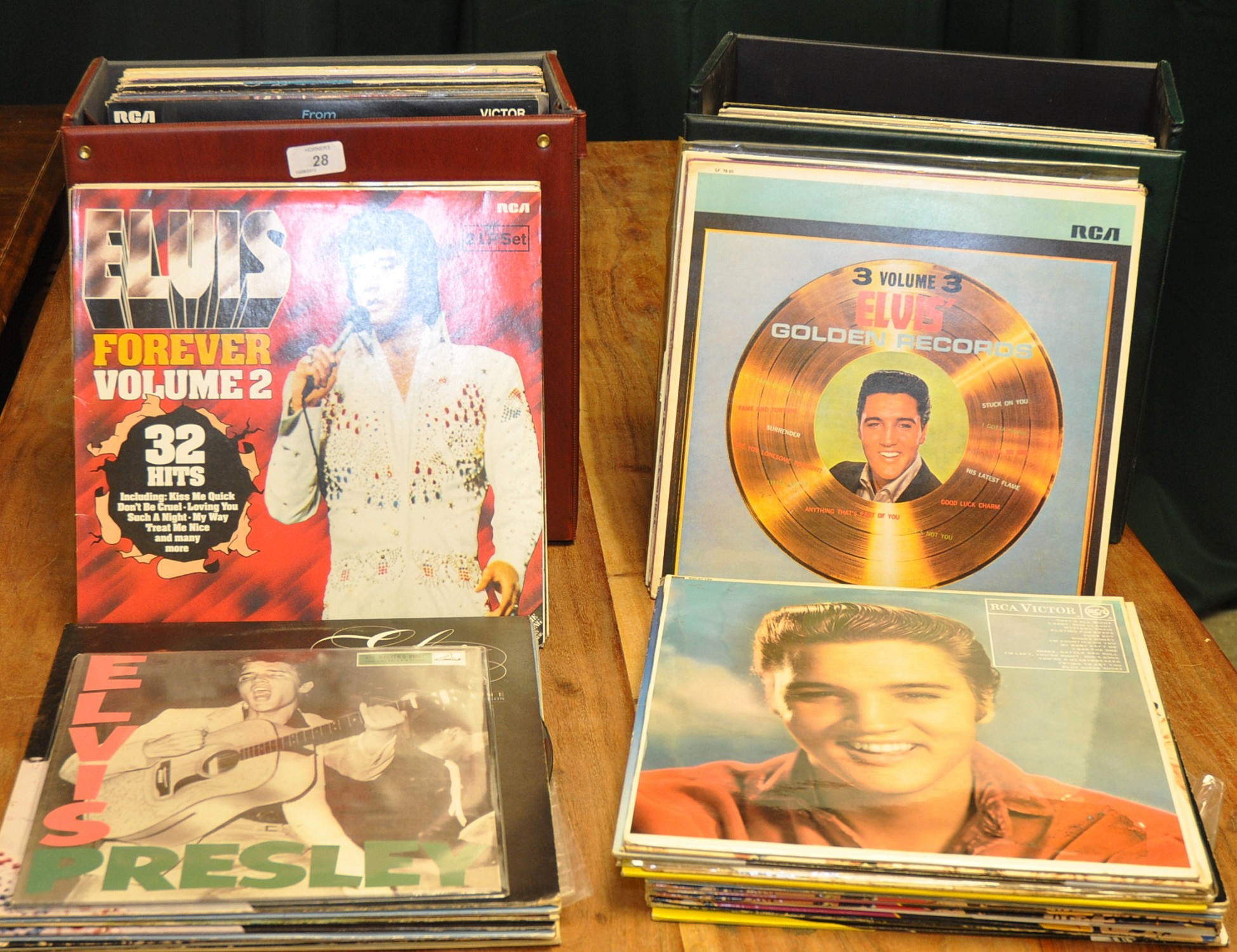 TWO CASES OF ELVIS LPS