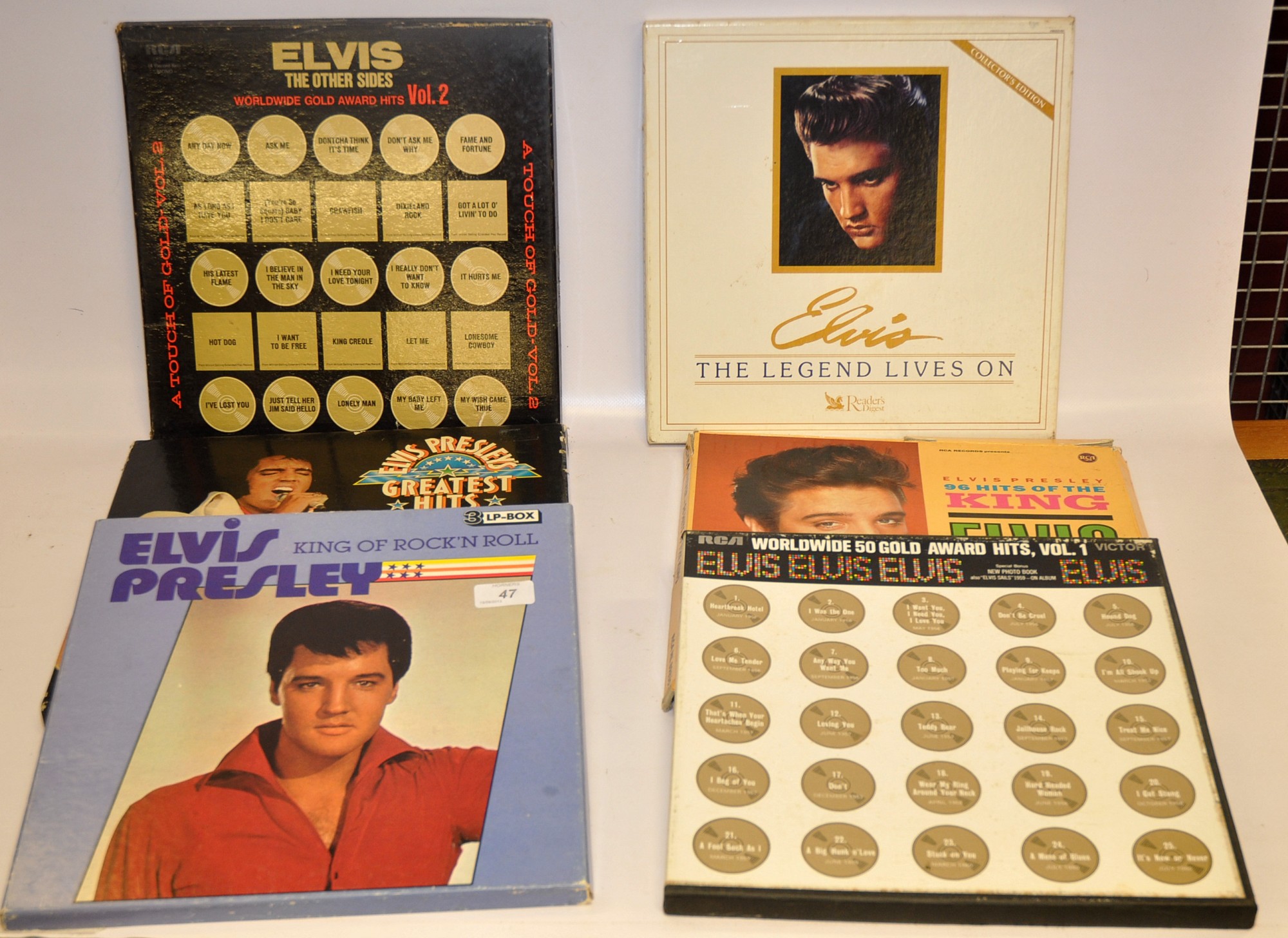 ELVIS - SIX BOXED LP SETS