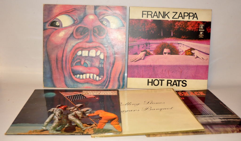 QUANTITY OF L.P. RECORDS: FRANK ZAPPA - HUT RATS; JOAN MAYALL - LOOKING BACK; GREENSLADE - BEDSIDE