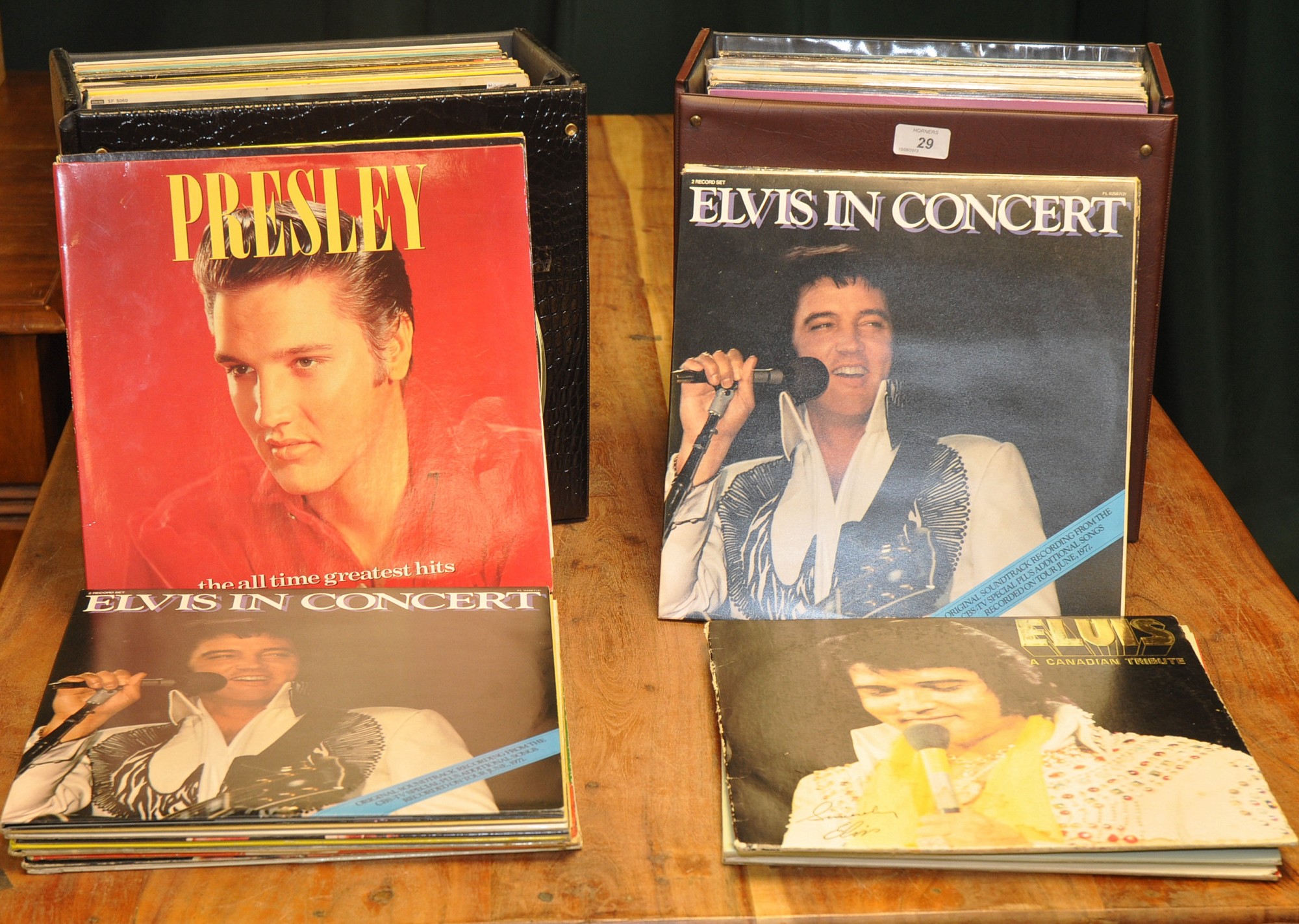 TWO CASES OF ELVIS LPS