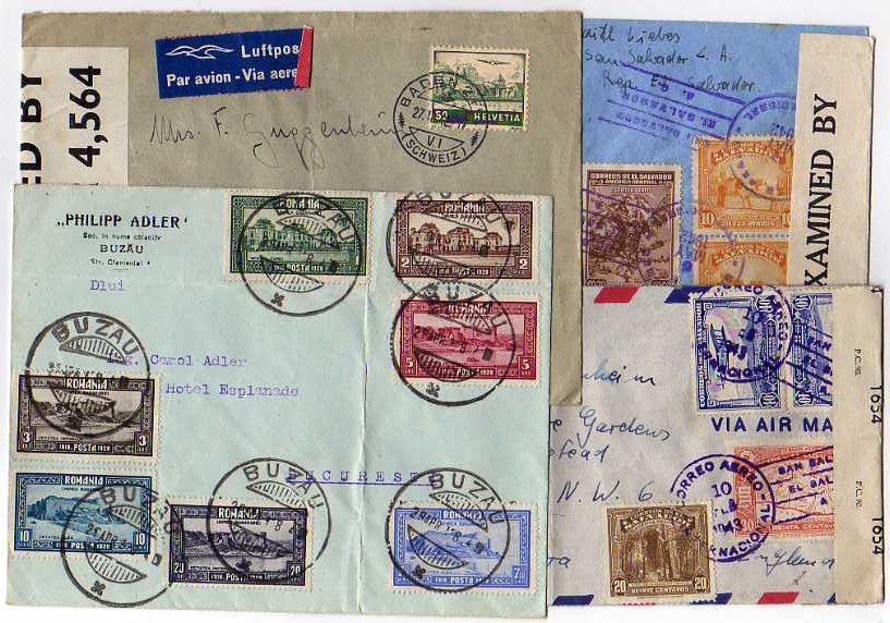 BOX OF ALL WORLD COVERS AND CARDS, MUCH 1920`S-40`S COMMERCIAL MAIL INCLUDING SOME CENSORS, LATIN