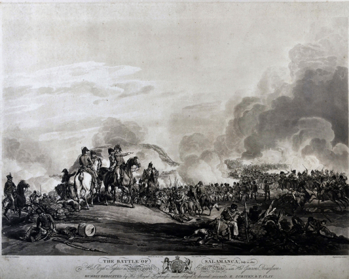 George Robert Lewis (1782-1871), after John Augustus Atkinson`The Battle of Salamanca, July 22,