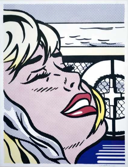 Roy Lichtenstein (American, 1923-1997)`Shipboard Girl`lithograph in colours, signed in pencil