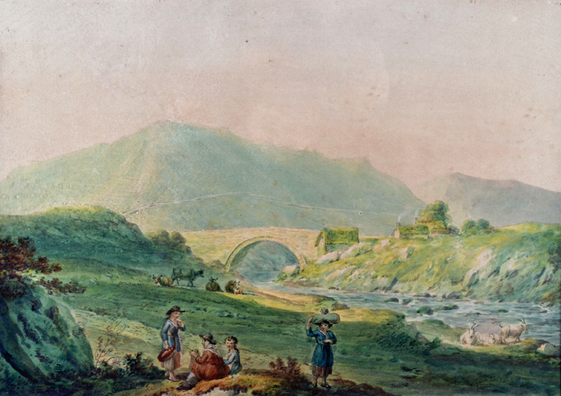 Nicholas Pocock OWS (1740-1821)A view in Waleswatercolour29 x 42 cm (11 1/2 x 16 1/2 in)