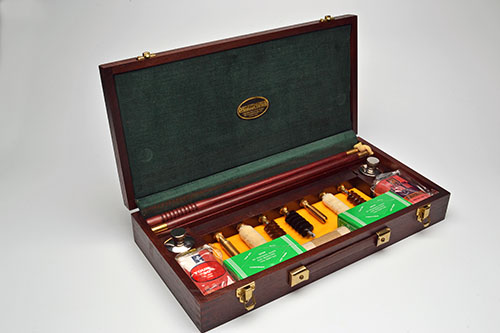 PARKER-HALE AN UNUSED CASED 12/20-BORE GUN CLEANING KIT consisting of a cleaning rod mop brush jag