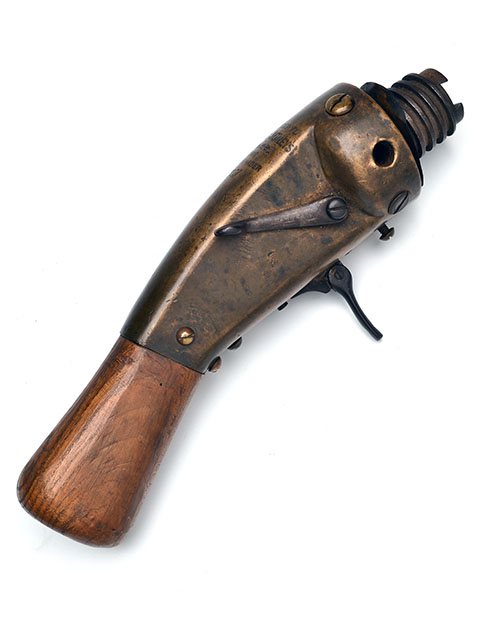 WILLIAM MOORE & GREY THE DETACHABLE FIRING MECHANISM AND SCREW-BREECH ASSEMBLY FROM A PUNT-GUN