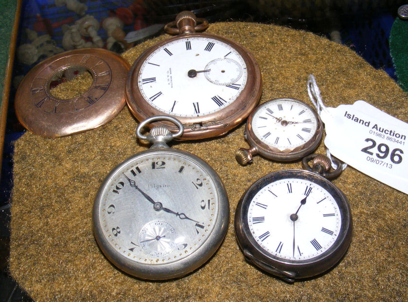 Four assorted pocket watches