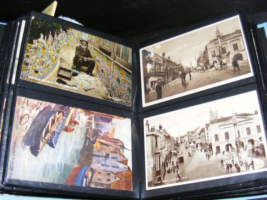 200 topographical postcards - comic etc.