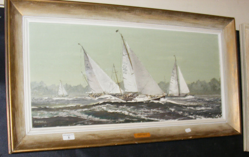 FARRELL - oil on board of the “Fastnet”