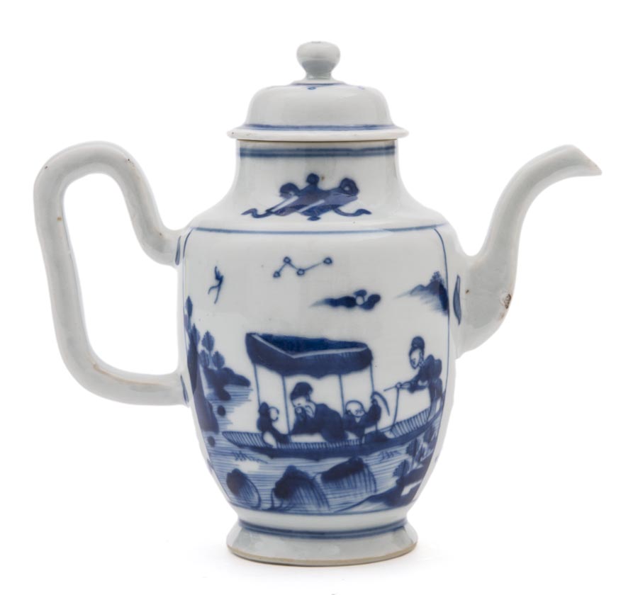 A blue and white ‘CHIBIFU’ Ewer, Qing Dynasty, Yongzheng Period Diameter 17.5cm Height 16cm