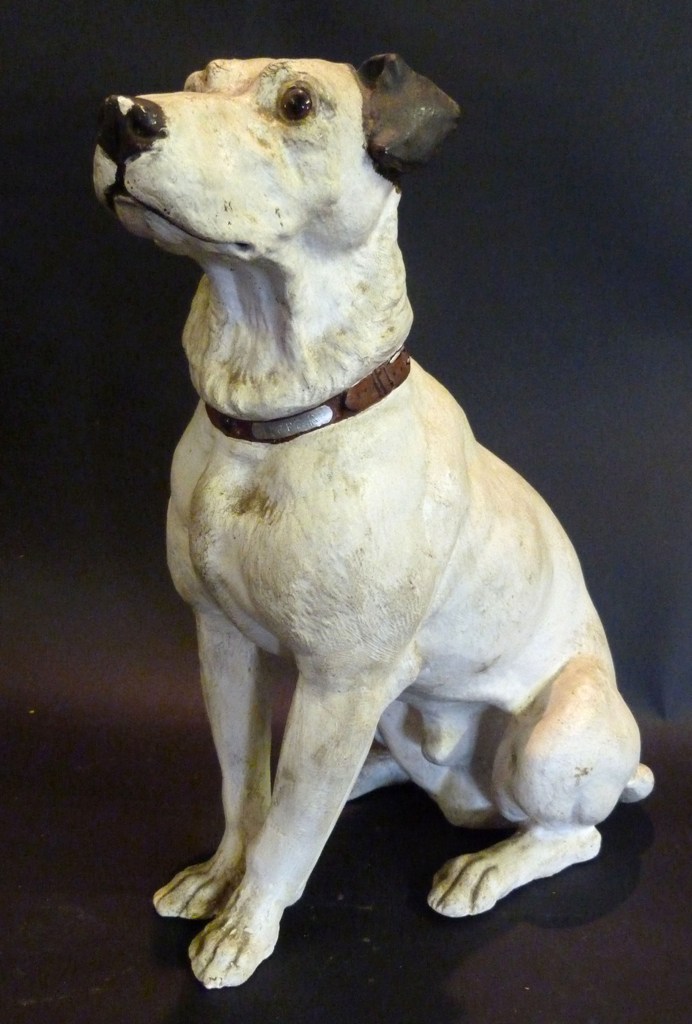 A Plaster Model in The Form of The HMV Dog, 37cms high