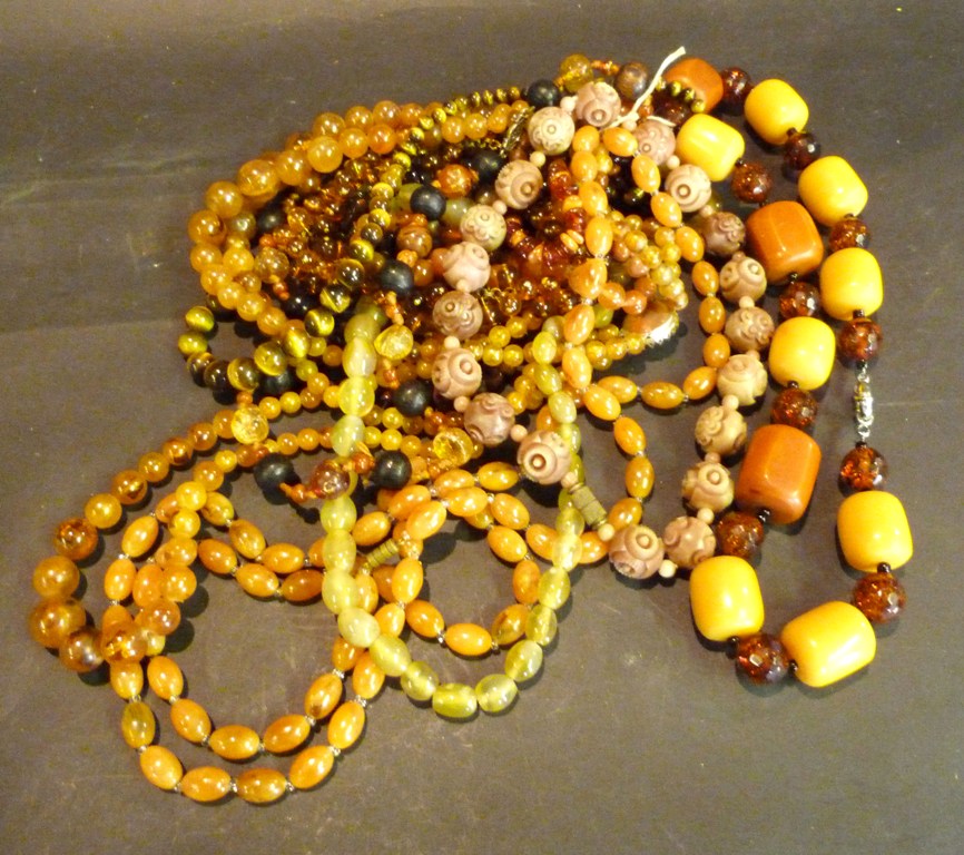 A Collection of Bead Necklaces and other jewellery