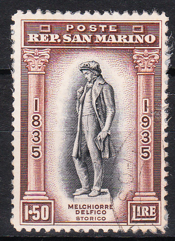 San Marino 1935 Defico, 1650 Cent fine used, SG224.