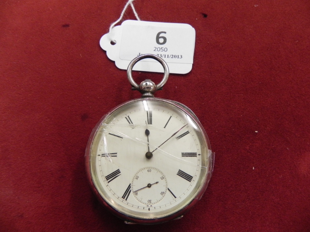 Silver Pocket Watch - Nice clean silver pocket watch. Late 19C Swiss hallmark 0.935 silver needs a