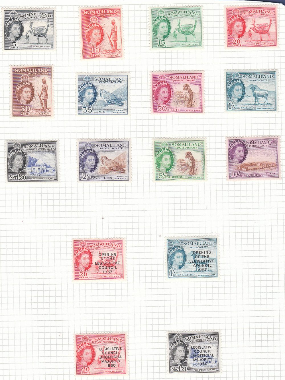 Somaliland 1953 Set of 12, fresh m/mint, SG137/148, useful thematics, SG £110.