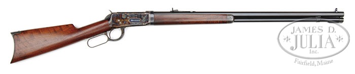 EXTRAORDINARILY RARE EARLY TAKEDOWN WINCHESTER MODEL 1894 LEVER ACTION RIFLE WITH COLOR CASE