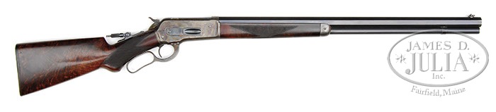 VERY RARE SPECIAL ORDER WINCHESTER MODEL 1886 DELUXE "BIG 50" LEVER ACTION RIFLE. SN 78640. Cal.