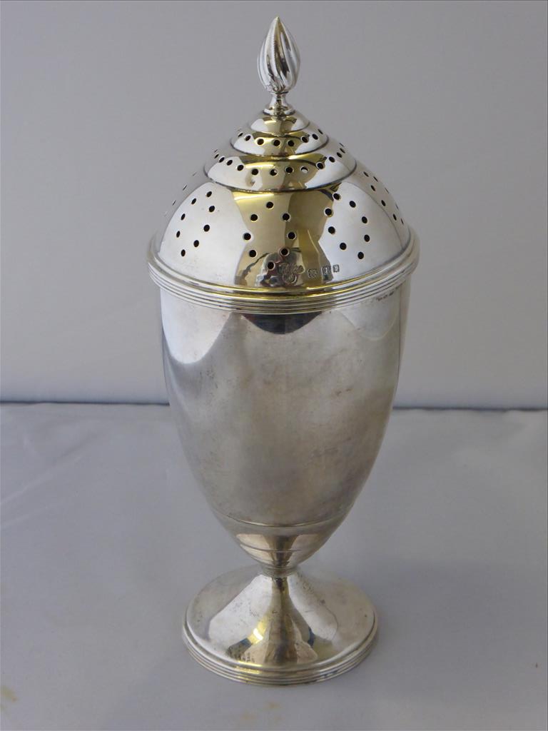 HARRODS SILVER SUGAR CASTER APPROX 7 OZS LONDON 1934 P&P 18