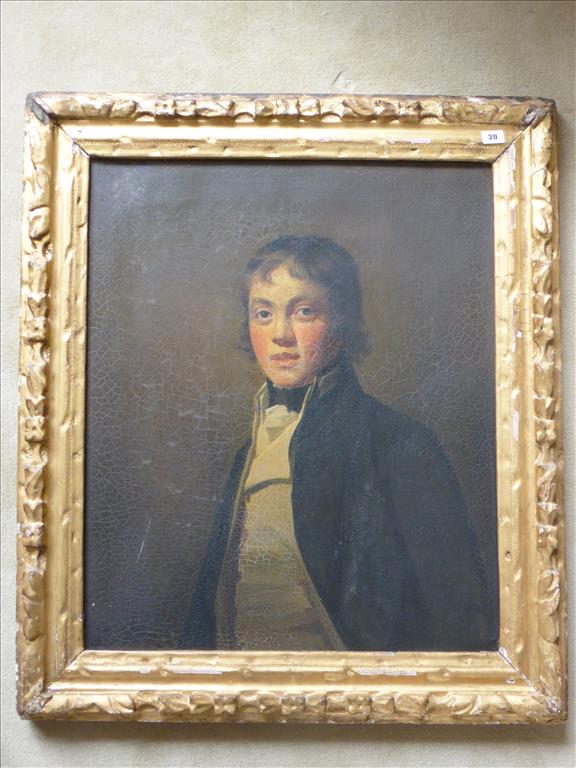 † ALICE BURTON OIL ON CANVAS GENTLEMAN IN MILITARY UNIFORM IN ORNATE FRAME APPROX 30 X 25 INS. P&P