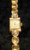 Geneva ladies wristwatch tested as gold