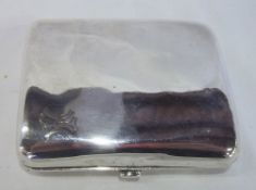 Silver cigarette case Lon 1925 weight approx 3oz