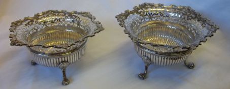 2 Geo silver bon bon dishes wt approx 17 oz - Lon 1760