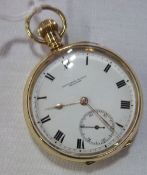 9ct gold Fattorini & Sons pocket watch  wt approx 88g