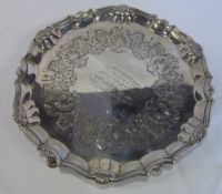 Silver salve Sheff 1822 engraved "Presented by a few friends to M Phillips as a small token of