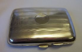 Silver cigarette case wt approx 2 oz - Birm 1918