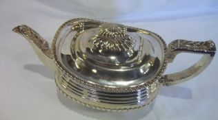 Silver teapot Birm 1900 approx wt 27 oz