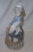 Nao figurine - girl with goat