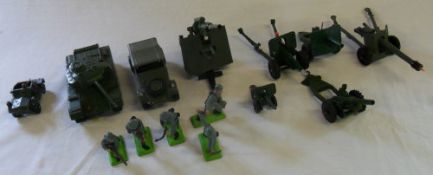 Die cast military models inc some Dinky