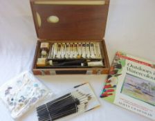 Boxed oil painting set, etc