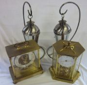 2 clocks and a pr of lamps