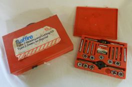 Saffire welding & cutting kit and a box of tools/sockets