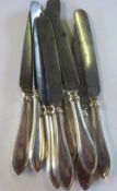 8 Sterling silver handled knives wt approx 19 oz