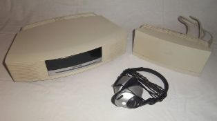 Bose CD player, DAB digital radio box & headphones
