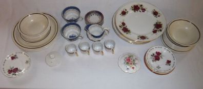 Box of crockery inc, Crown Derby, etc