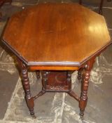 Vict octagonal occasional table