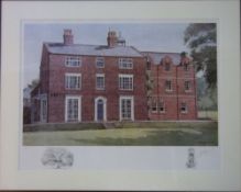 Ltd Ed print of King Edward VI School signed by the artist R P Reynolds-Bowyer 1994