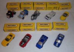 9 Matchbox cars from the 1990s with original boxes