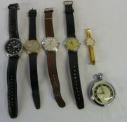 5 wristwatches & Triumph pocket watch